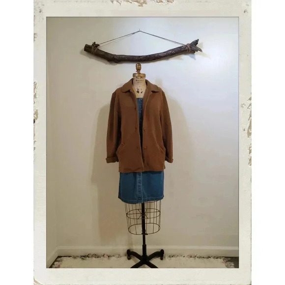 Jones New York | Tan Brown Wool Country Southwestern Preppy  Small Jacket - Picture 6 of 7